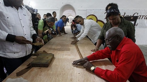 Fidel's 90th Birthday Cigar in Havana, Cuba, 12 August 2016.