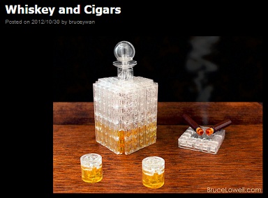 Lego Cigar and Whisky by Bruce Lowell