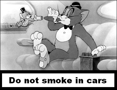 Tom is no longer allowed to smoke in Taxis